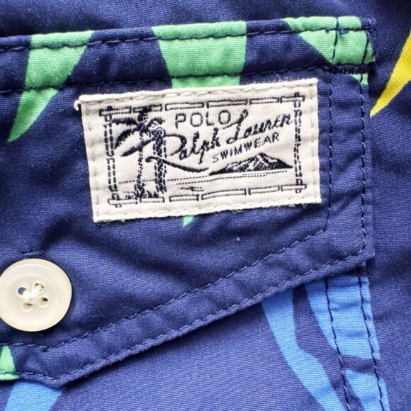 🍍Polo Ralph Lauren Pineapple Swim Trunks Mens XL Beach Tropical Pony Logo Summer - Picture 13 of 16